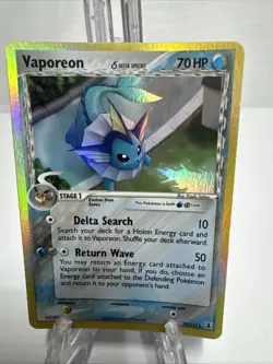 Vaporeon 18/113 (Delta) Holo Ex Delta Species Pokemon Card TCG - Image 1