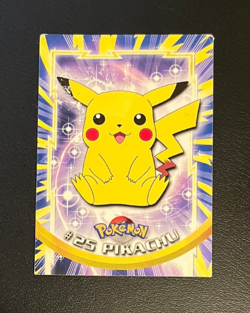 1999 Topps Pokemon Blue Logo TV Animation Edition Pikachu #25 - Image 1