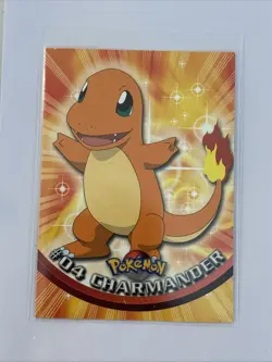 Charmander #04 Topps TV Animation Edition Non Holo Pokemon 1999 - Image 1