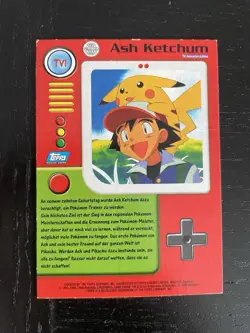 Ash TV1 Topps Pokemon TV Animation Edition 1995-99 deutsch - Image 2