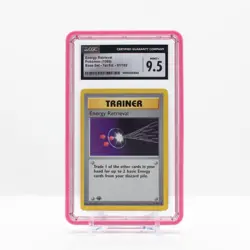 Pokemon Energy Retrieval #81 Base Set 1st Edition Shadowless 1999 CGC 9.5 Mint+ - Image 1