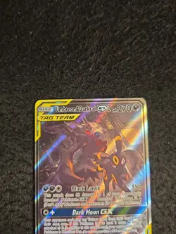 Pokemon TCG Umbreon & Darkrai GX SM241 Sun & Moon Promo Ultra Rare - Image 3
