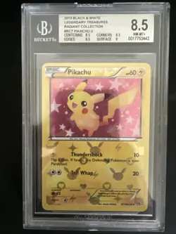 Pikachu RC7/RC25 Legendary Treasures: Radiant Collection Holo - Image 1