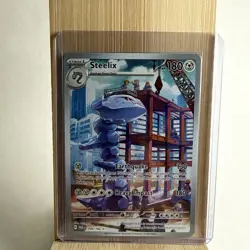 Pokemon TCG Steelix Paradox Rift Holo Card Illustration Sir 208/182 *Near Mint* - Image 1