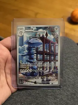 Pokemon TCG Steelix Paradox Rift Holo Card Illustration Sir 208/182 *Near Mint* - Image 1