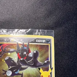 Pokemon TCG Greninja Gold Star SWSH144 Celebrations Black Star Promo Card Sealed - Image 3
