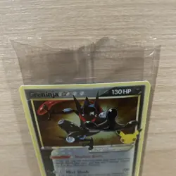 Pokemon TCG Greninja Gold Star SWSH144 Celebrations Black Star Promo Card Sealed - Image 2