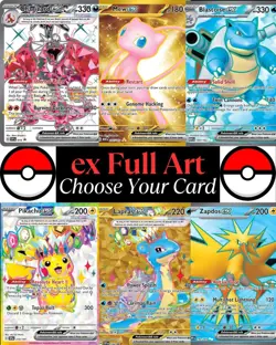 Pokemon ex Full Art Cards: Choose Your Card English - Ultra & Hyper Rare - Image 1