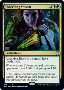 Mint/Near-Mint, French - 1 x MTG Elderfang Venom Commander: Kaldheim - Image 1