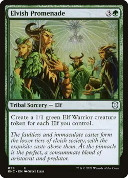 MTG Elvish Promenade - Kaldheim Commander #059 - Image 1