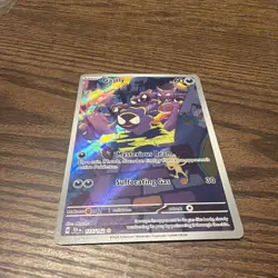 TCG Pokemon English Illustration Rare Gastly 177/162 SV05: Temporal Forces Holo - Image 1