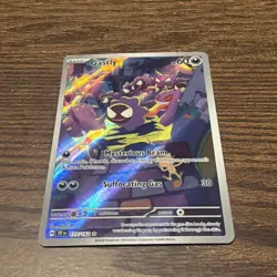 TCG Pokemon English Illustration Rare Gastly 177/162 SV05: Temporal Forces Holo - Image 1