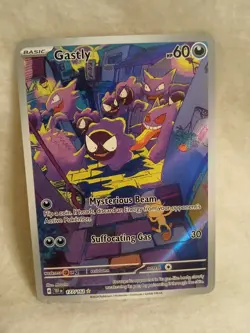 Pokemon TCG Gastly 177/162 SV05: Temporal Forces Illustration Rare Holo NM - Image 1