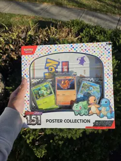 Pokemon TCG Scarlet & Violet 151 Poster Collection Box 3 Packs New Sealed 820650853166 - Image 1