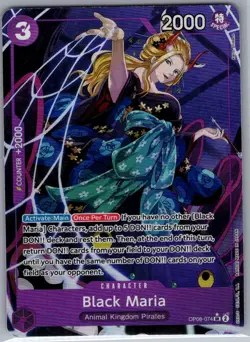 Black Maria (Alt Art) OP08-074 English Two Legends - One Piece Card - NM - Image 1