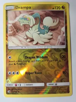 Drampa 51/70 Dragon Majesty Reverse Pokemon Holo Foil Nice! - Image 1