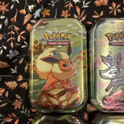 Pokemon Prismatic Evolutions Complete Set of 8 Mini Tins Eeveelutions SEALED - Image 2