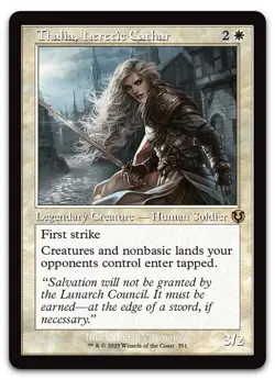 Thalia, Heretic Cathar (Retro Frame) #351 NM Innistrad Remastered INR Magic MTG - Image 1