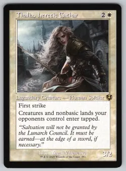Thalia, Heretic Cathar (Retro Frame) R Innistrad Remastered #351 NM Normal - Image 1