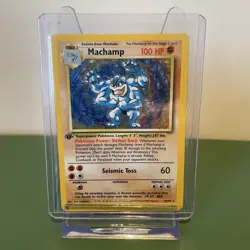 Machamp 8/102 Pokemon Card TCG Base Set 1st Edition Holo Rare - Image 1