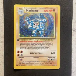 Machamp 8/102 Pokemon Card TCG Base Set 1st Edition Holo Rare - Image 2