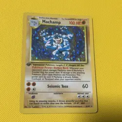 Machamp 8/102 Base Set 1st Edition Holo Rare 1999 Pokemon TCG Card Vintage - Image 1