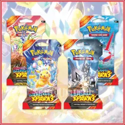 Pokemon TCG: Scarlet & Violet SURGING SPARKS Sleeved Booster Bundle 4 Arts - Image 1