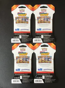 Lot of 4 Surging Sparks (Scarlet & Violet) Booster Packs Pokemon TCG Sealed 2024 - Image 2