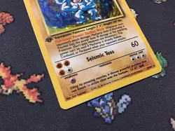 Pokemon TCG Machamp 8/102 1st Edition Holo Rare Pokemon Card - Image 4
