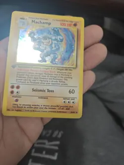 Machamp 8/102 1st Edition Holo Rare Base Set Pokemon TCG Card - Image 5