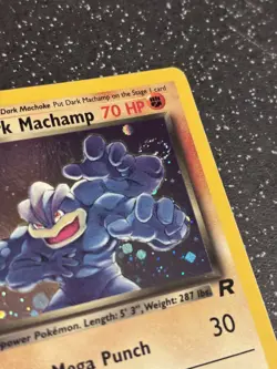 Pokemon TCG 2000 Team Rocket: Dark Machamp 10/82 1st Edition Rare Holo Card MINT - Image 2