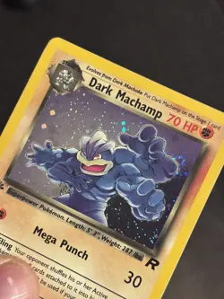 Pokemon TCG 2000 Team Rocket: Dark Machamp 10/82 1st Edition Rare Holo Card MINT - Image 3