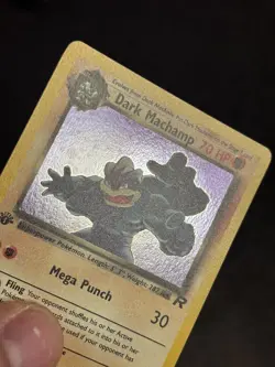 Pokemon TCG 2000 Team Rocket: Dark Machamp 10/82 1st Edition Rare Holo Card MINT - Image 5