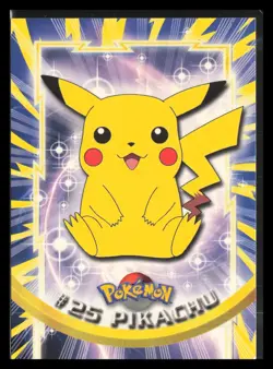1999 Topps Pokemon Blue Logo TV Animation Edition Pikachu #25 - Image 1