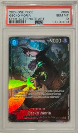 Gecko Moria OP06-086 Wings Of The Captain Alt Art One Piece PSA 10 Gem Mint - Image 1