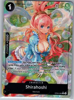 Shirahoshi (Alt Art) OP05-082 English PRB01 - One Piece Card - NM - Image 1