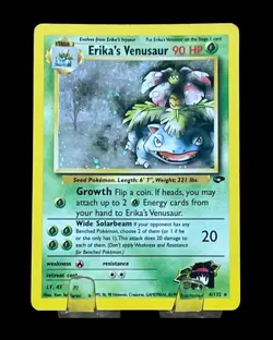 Pokemon TCG Erika's Venusaur Holo Rare Gym Challenge 4/132 Unlimited Vintage - Image 1