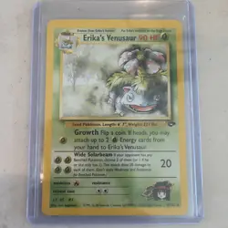 Pokemon TCG Erika's Venusaur 4/132 Holo Unlimited Pokemon Gym Challenge Hp - Image 1