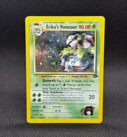 Pokemon TCG Erika's Venusaur Gym Challenge Holo Card 4/132 - Image 1