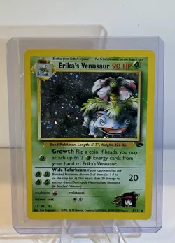 Pokemon TCG Erika's Venusaur Holo Rare Gym Challenge 4/132 Unlimited Vintage - Image 1