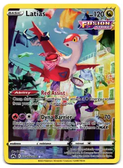 Latias GG20/GG70 - Crown Zenith Galarian Gallery Pokemon TCG Holo - LP Card - Image 1