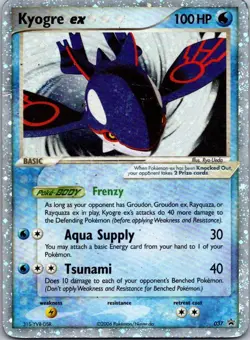 Kyogre ex 037 EX Collector's Tin Black Star Promo Pokemon TCG HP - Image 1