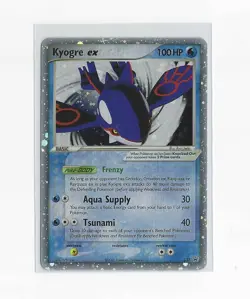Kyogre EX 037 Nintendo Black Star Promo Collector's Tins HOLO SWIRL Pokemon HP - Image 1