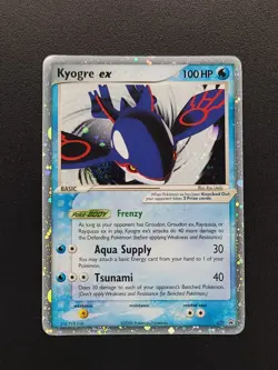 Kyogre EX 037 Nintendo Black Star Promo Collector's Tins HOLO SWIRL Pokemon LP - Image 1