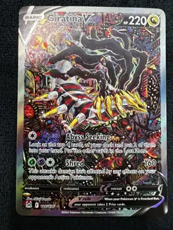 Pokemon TCG Giratina v 186/196 2022 Lost Origin Alt Full Art Mint/Nm Condition - Image 2