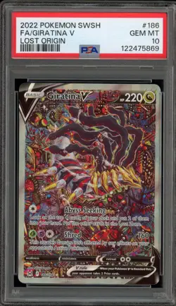 Pokemon Giratina V Lost Origin Full Alt Art #186 PSA 10 Gem Mint - Image 1