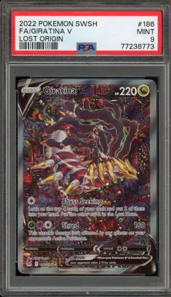 Pokemon Giratina V Lost Origin Full Alt Art #186 PSA 9 Mint - Image 1