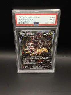 Pokemon Giratina V Alt Full Art 186/196 Lost Origin SIR #186 MINT PSA 9 - Image 2