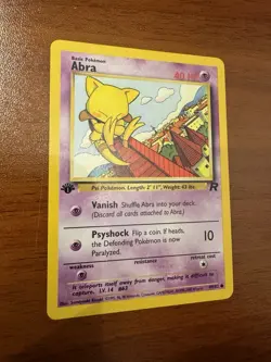 ⭐Abra 1st Edition Pokemon TCG Team Rocket #49/82 2000 WOTC NM/LP - Image 1