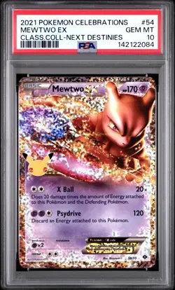 PSA 10 MEWTWO EX 54/99 CELEBRATIONS CLASSIC COLLECTION POKEMON 😍 - Image 1